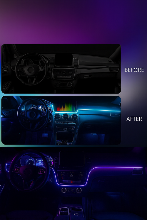 Bande Lumineuse LED Intérieur Voiture – Ambiance Unique et Personnalisée