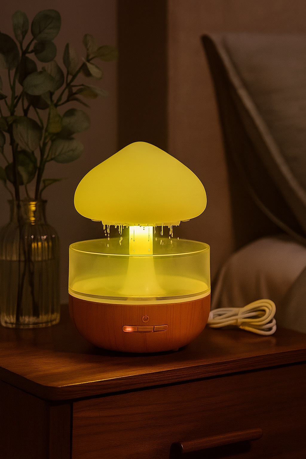 Diffuseur d’Huiles Essentielles & Humidificateur Champignon LED