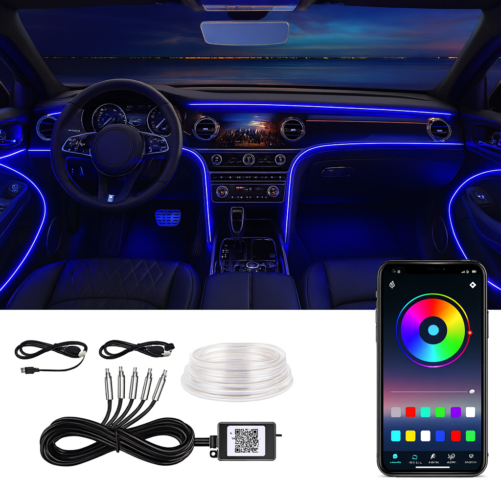 Bande Lumineuse LED Intérieur Voiture – Ambiance Unique et Personnalisée