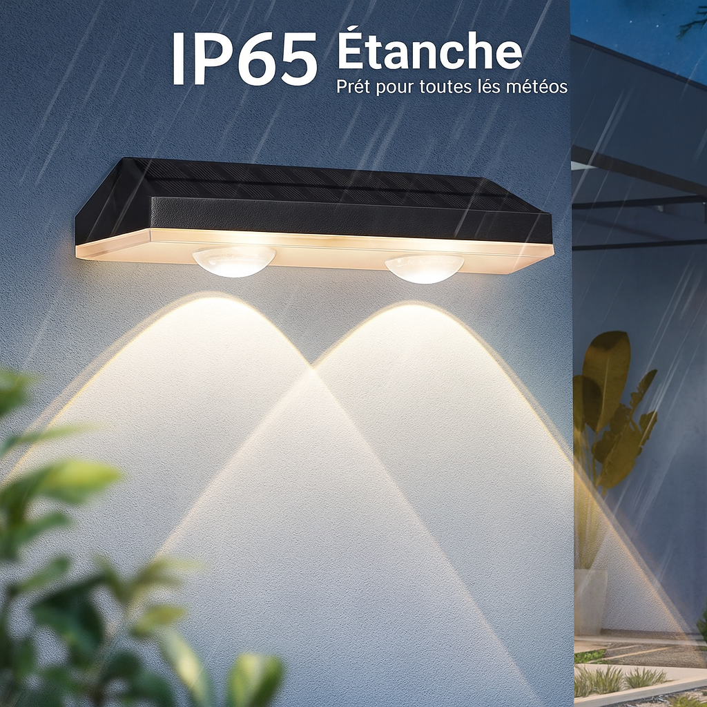 🌞 Appliques Solaires LED Étanches – Éclairage Extérieur