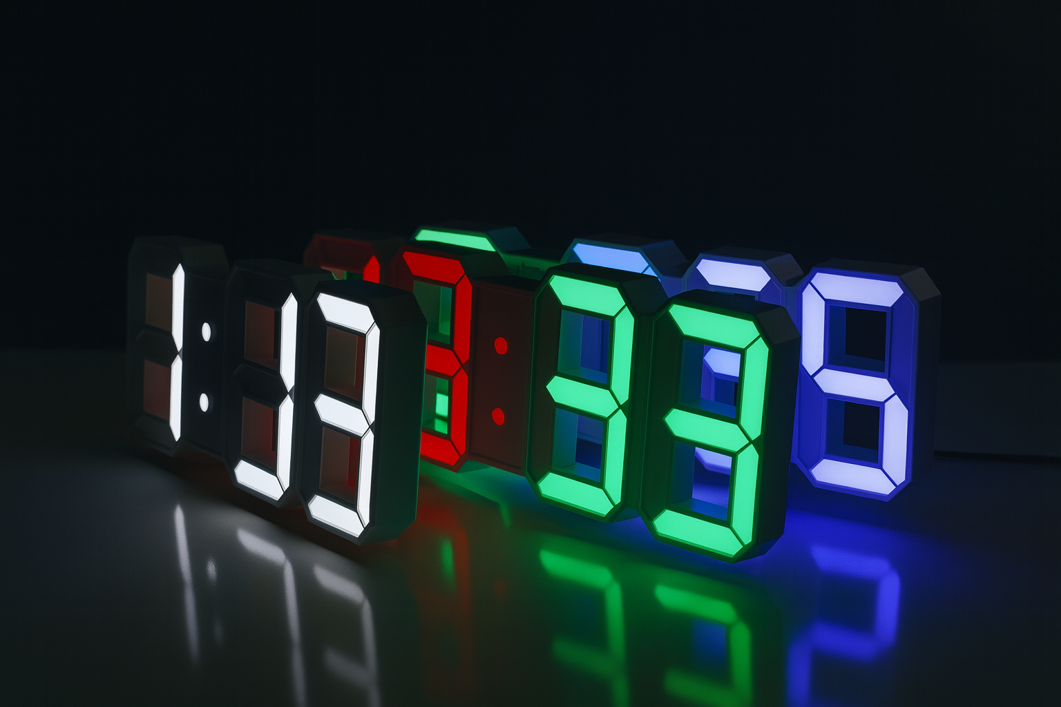 Horloge Numérique LED 3D