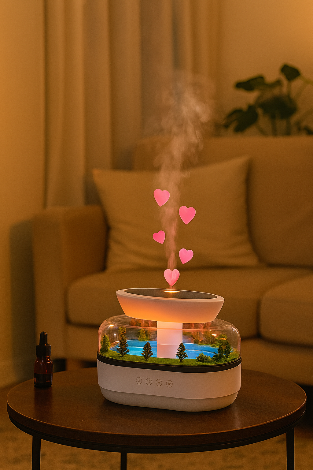 Diffuseur d’Arômes LED 250ml – Paysage Forestier