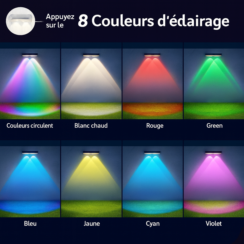 🌞 Appliques Solaires LED Étanches – Éclairage Extérieur