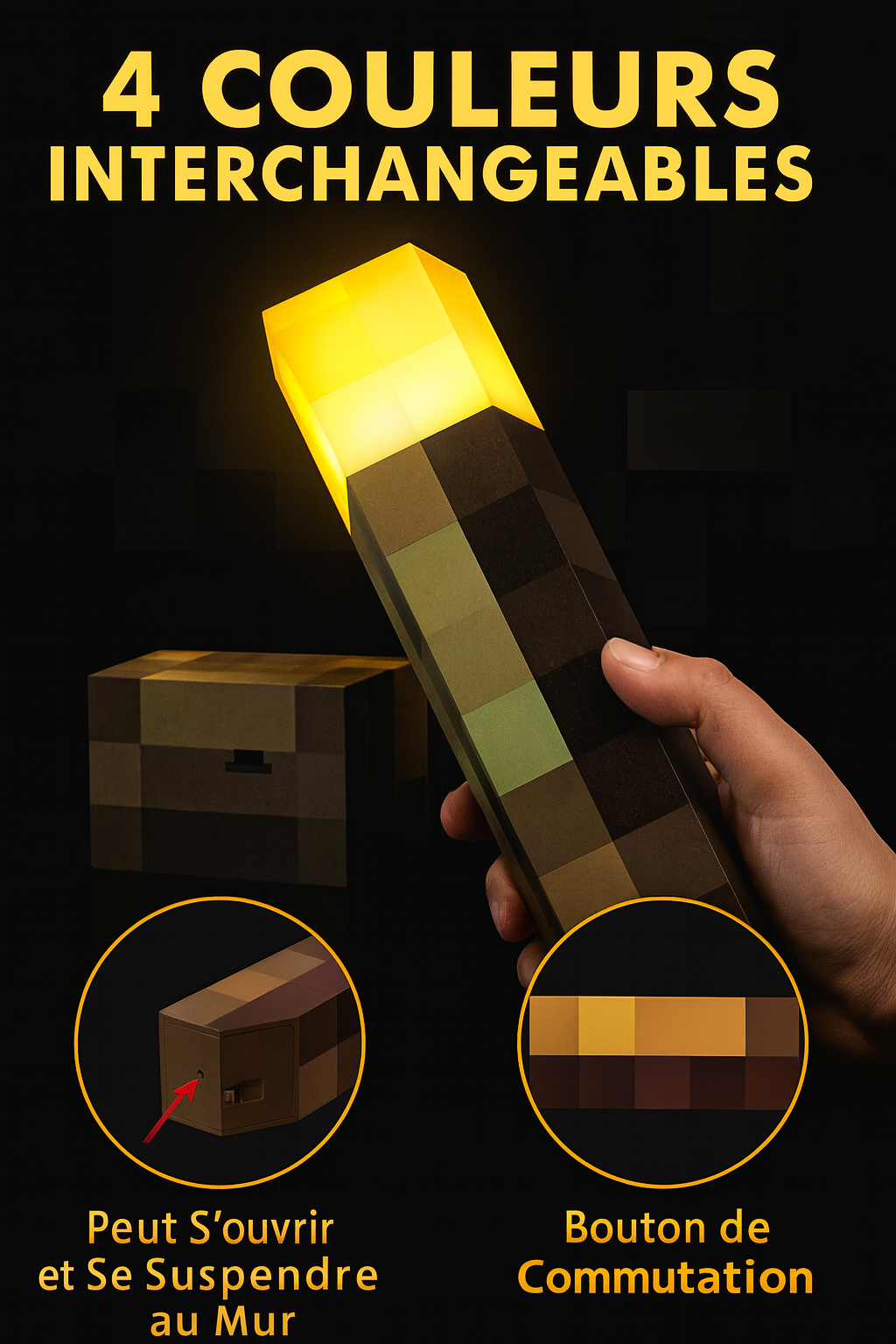 lampe torche minecraft