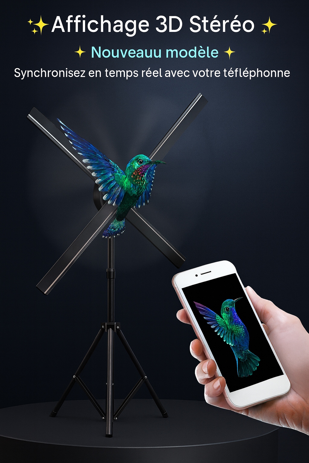 Projecteur Holographique 3D – Effet Visuel Immersif pour Setup Gaming